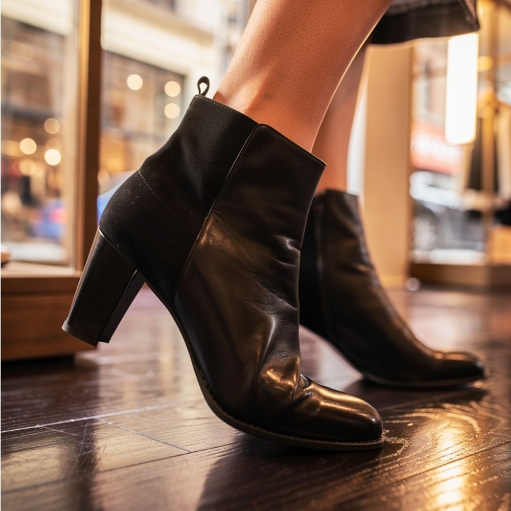 Stuart Weitzman Black Ankle Boots